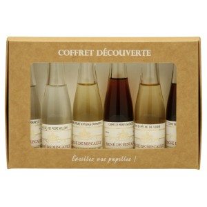 Cageonnette de 6 mignonnettes 3cl version Eaux de vie - 6 x 3 cl - 43 %