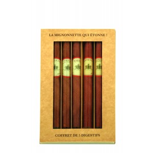 Coffret 5 cigares (1 de chaque sorte) - 5x3 cl - 40%